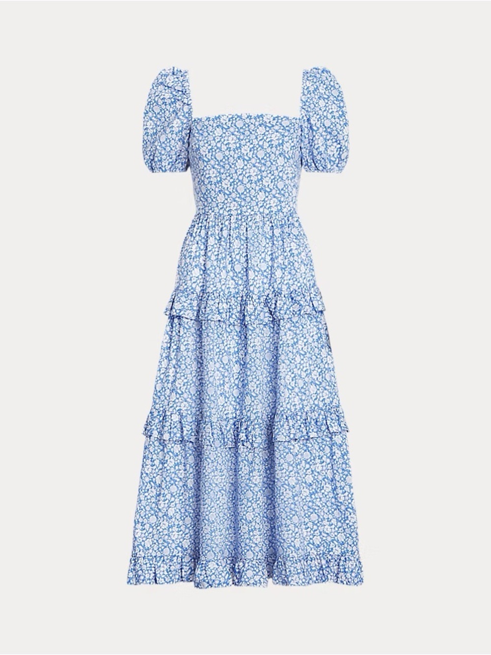 💙NWOT POLO RALPH LAUREN FLORAL PRINT MIDI DRESS SIZE 10